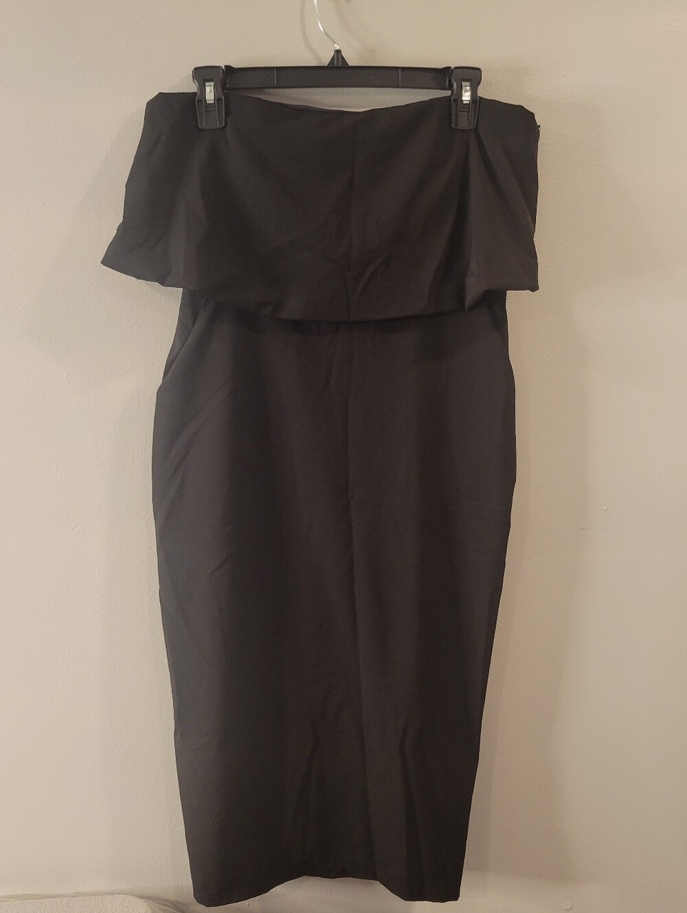 Lulus Lots Of Love Strapless Midi Dress Black Size Medium